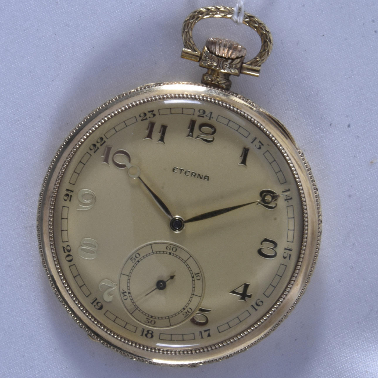 POCKET WATCH, double gold, Eterna.