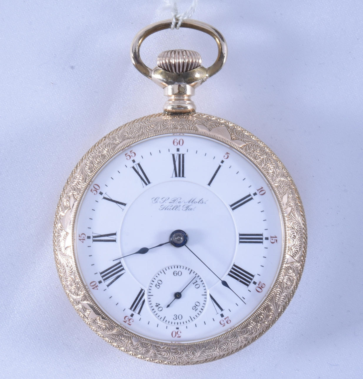 POCKET WATCH, double gold, Hamilton, 1904.