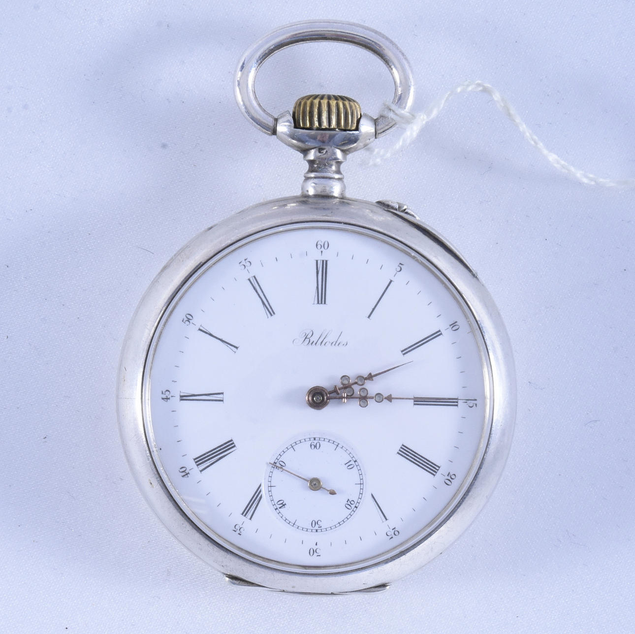 POCKET WATCH, silver, Bilodes.