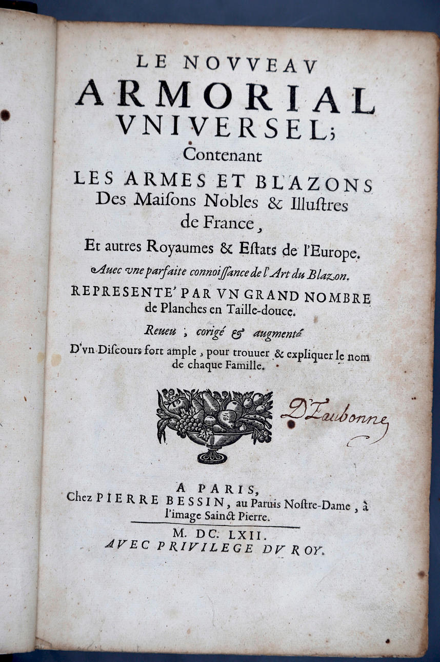 Heráldica francesa, 1662.
