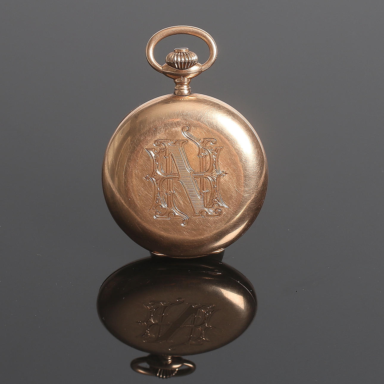 FICKUR, savonett ,14 k guld, L. Landgren & Son, Stockholm. Vik 108 gram.