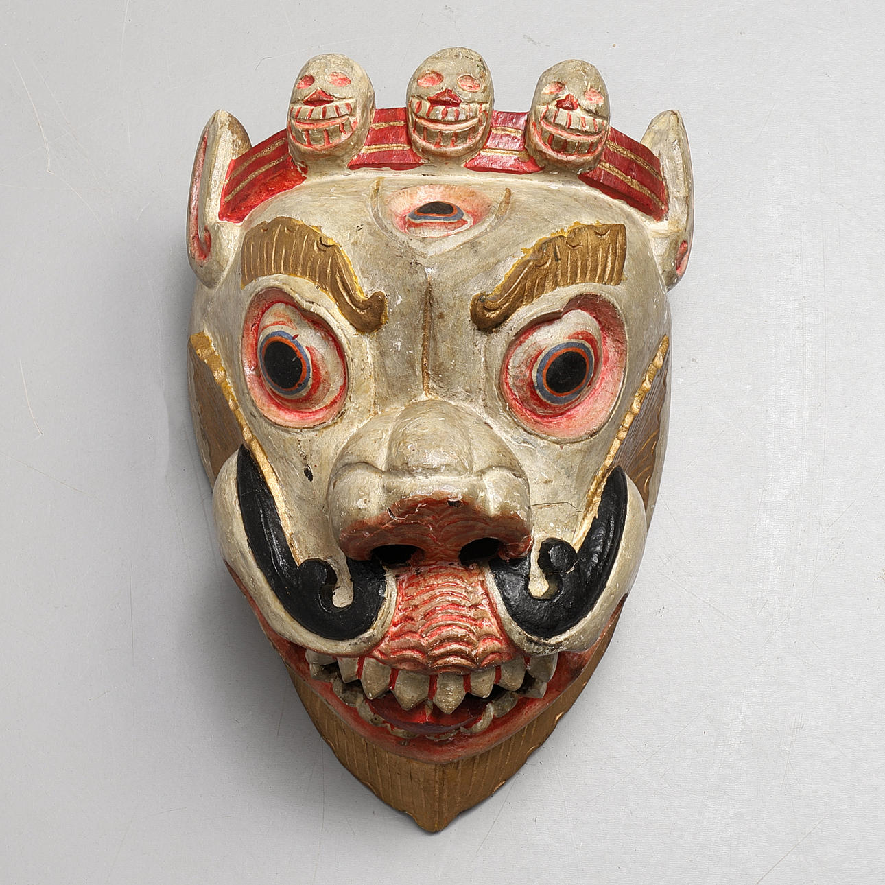 TIBETAN DANCE MASK, Dharmapala.