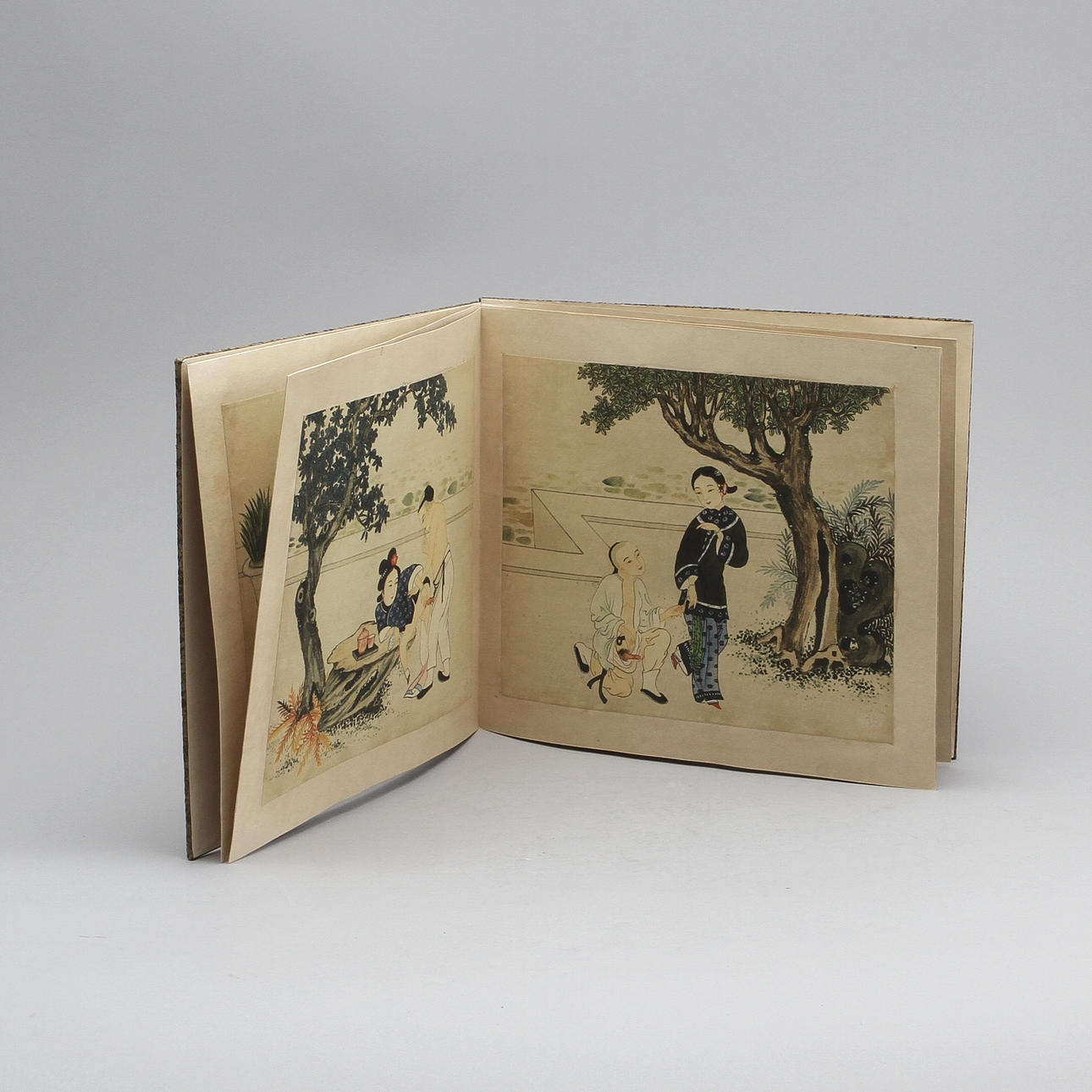 SIDENMÅLNINGAR, 8 st, Kina, 1900-tal.