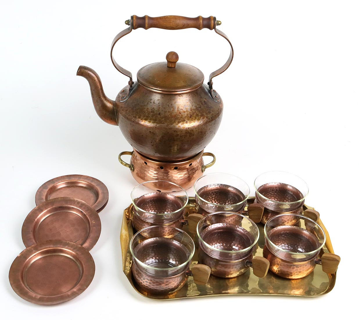 TEA SERVICE COPPER, EUGEN ZINT.