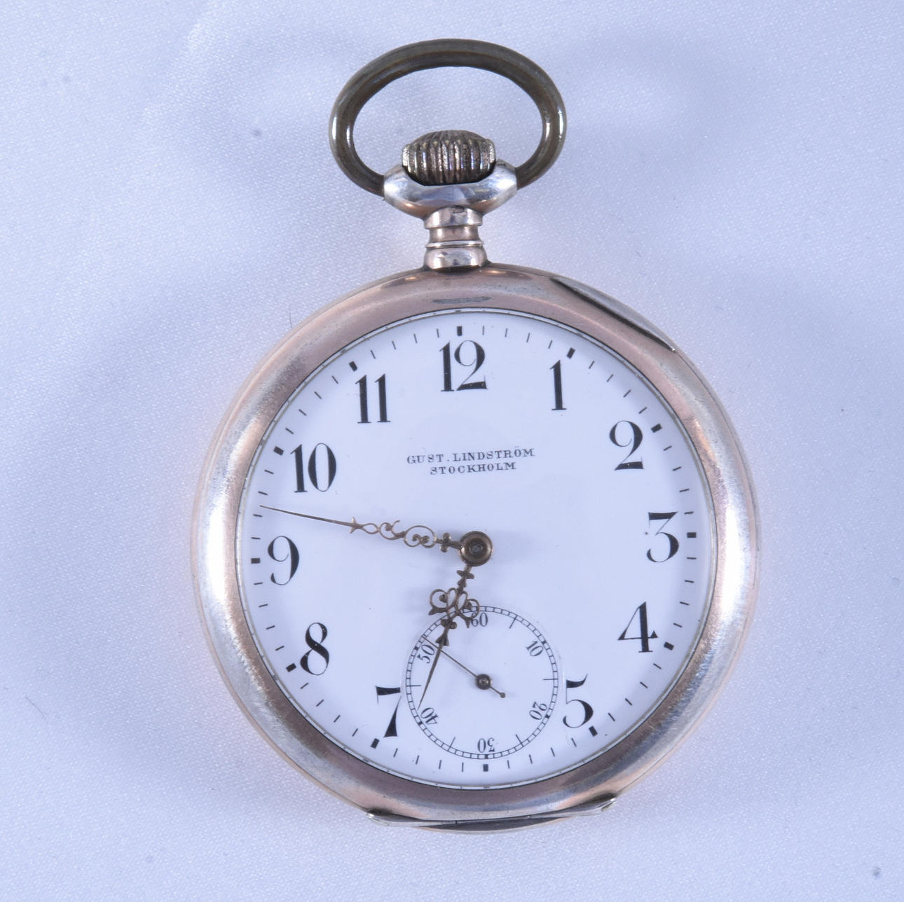 POCKET WATCH, silver, Gust Lindström, Stockholm, Viking.