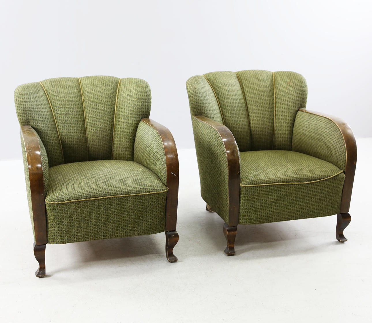 ARMCHAIRS, a pair, Art Decó, 1930s/40s.