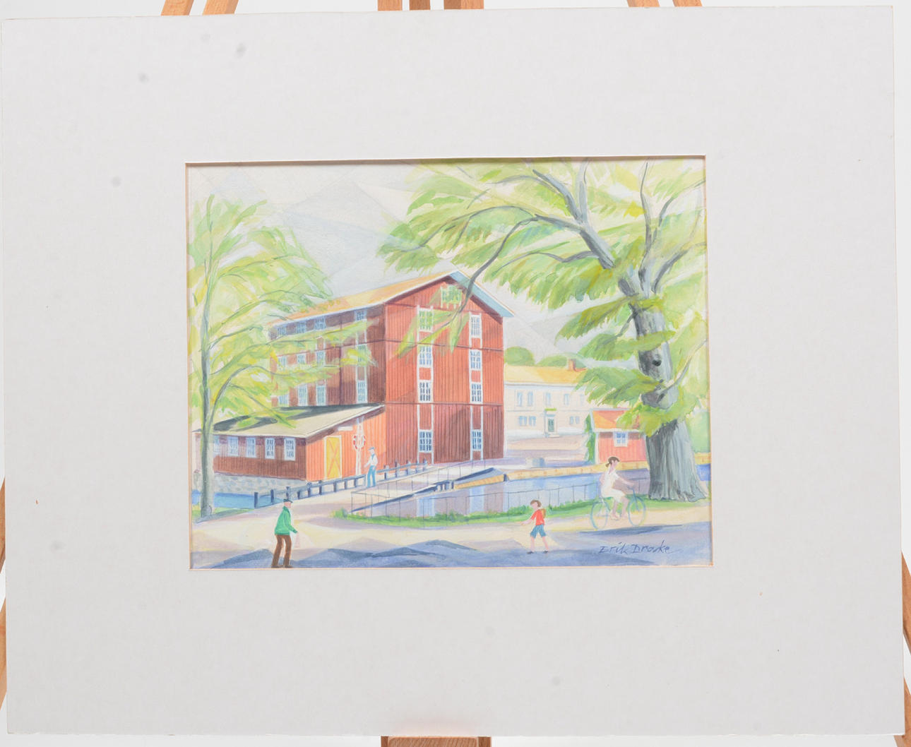 ERIK DRAKE. Aling sauce. Akvarel.