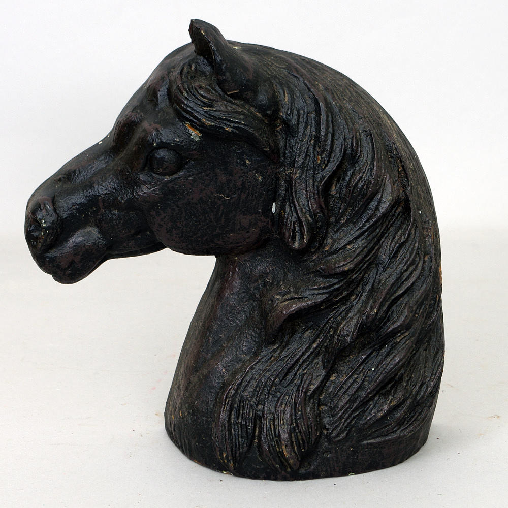 DÖRRSTOPP, häst, gjutjärn, samtida.