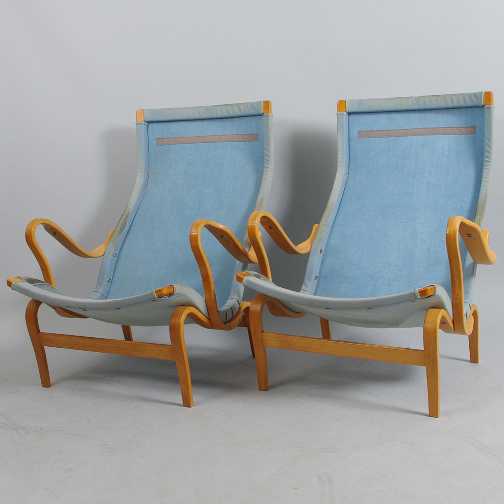 FÅTÖLJER, 1 par, "Pernilla", Bruno Mathsson, Dux.