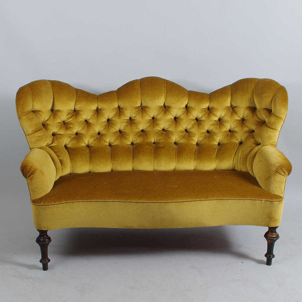 SALONGSSOFFA, rokokostil, sent 1800-tal.