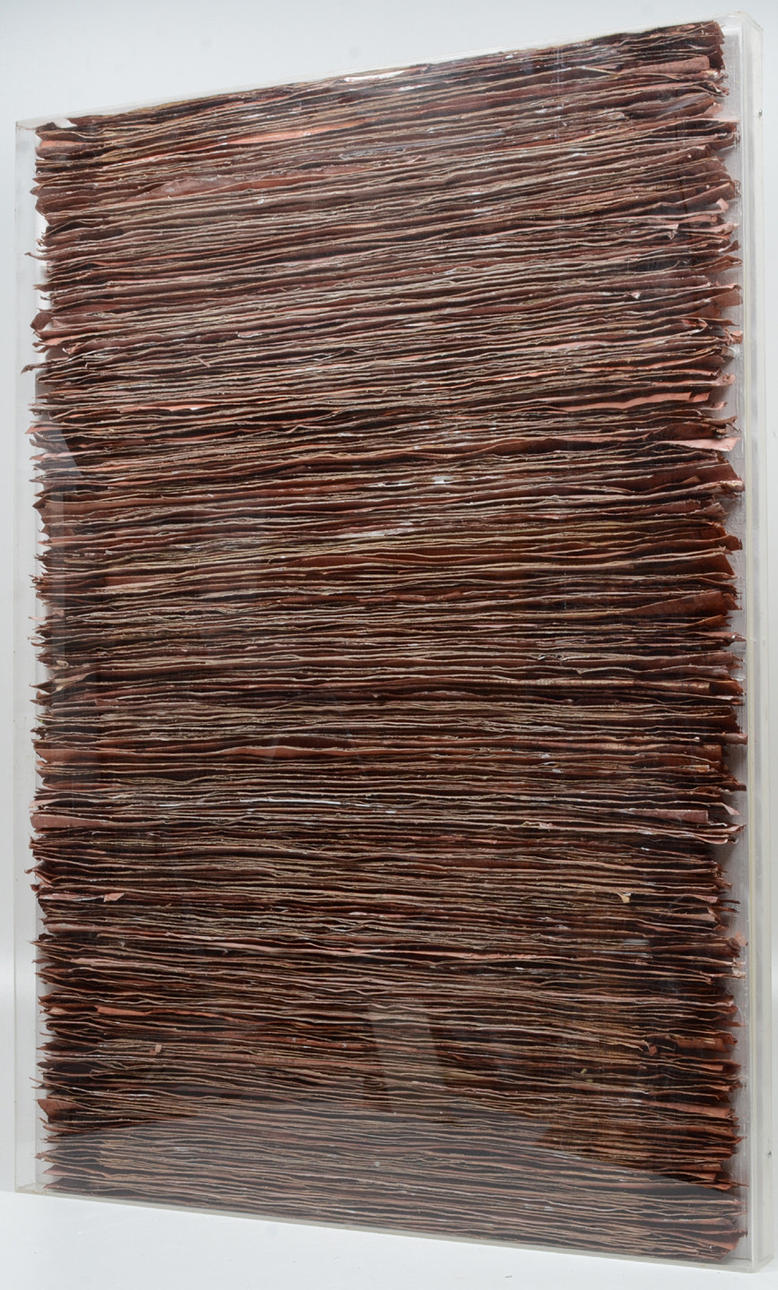 BO SÄLLSTRÖM. Red waves. Mixed media.