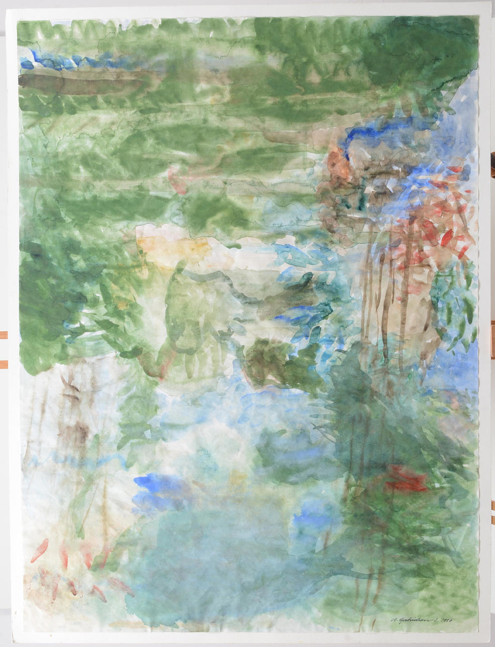 ULLA GABRIELSON-SÄLLSTRÖM. Ebb. Watercolor.