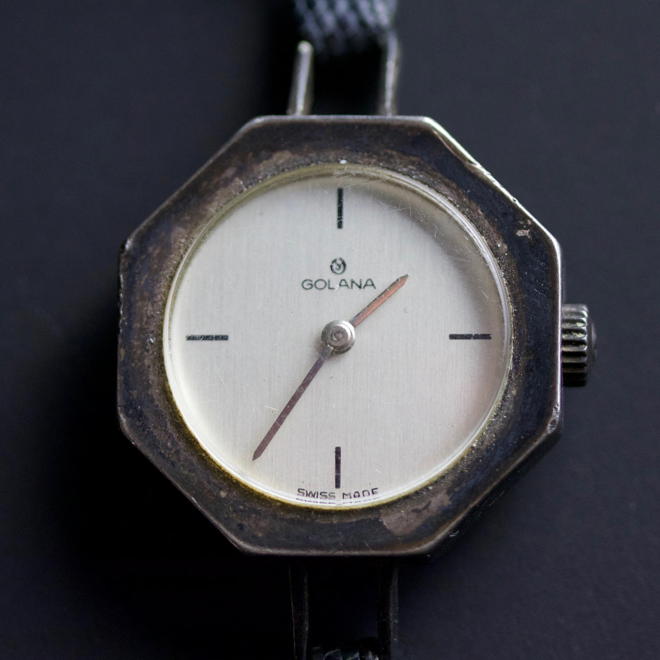 ARMBANDSUR, silver, dam, manuell, Golana.