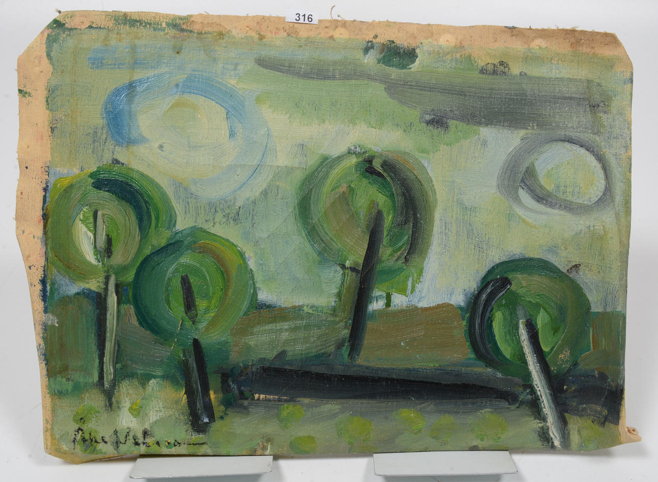 ÅKE NILSSON. Oljemålning. Landskapsmotiv.