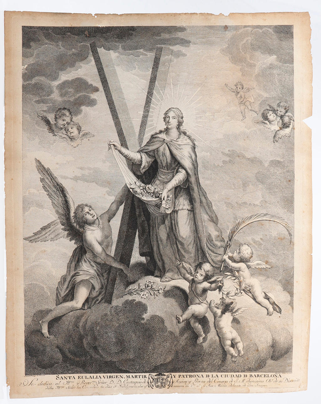 AFTER JOSEP BERNAT FLAUGIER. Saint Eulalia.