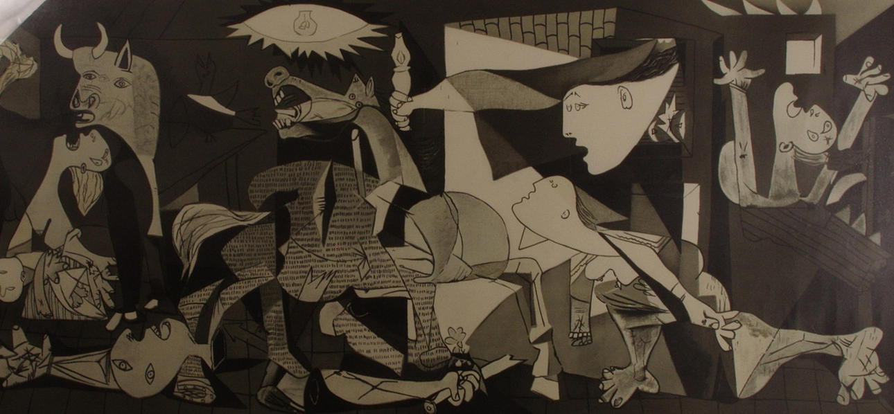 AFTER PABLO PICASSO. "Guernica", print, SPADEM.