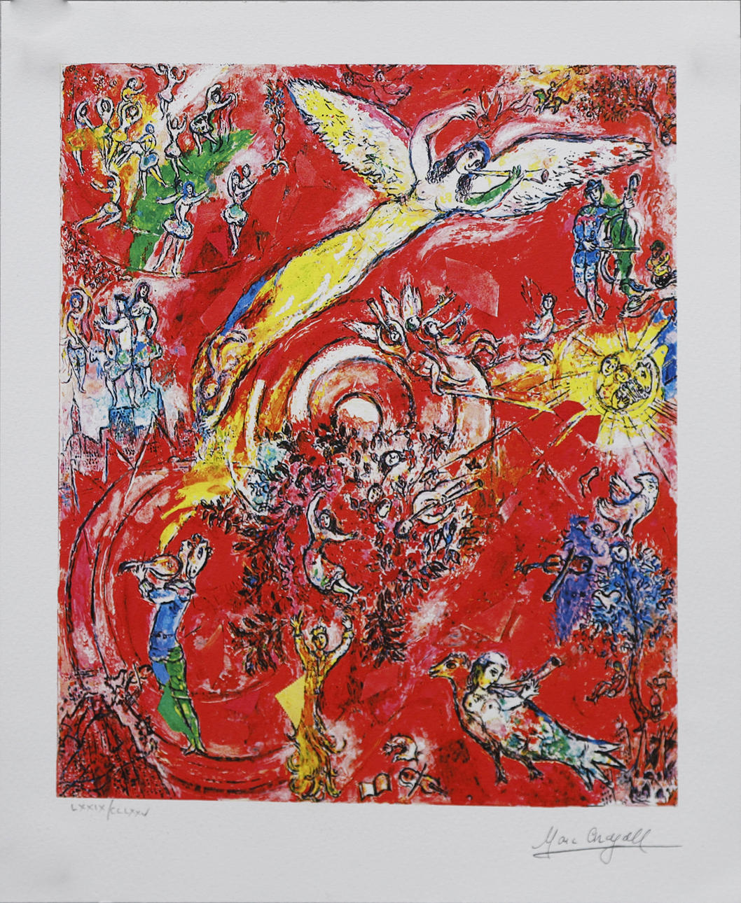 AFTER MARC CHAGALL. "The triumph of music".