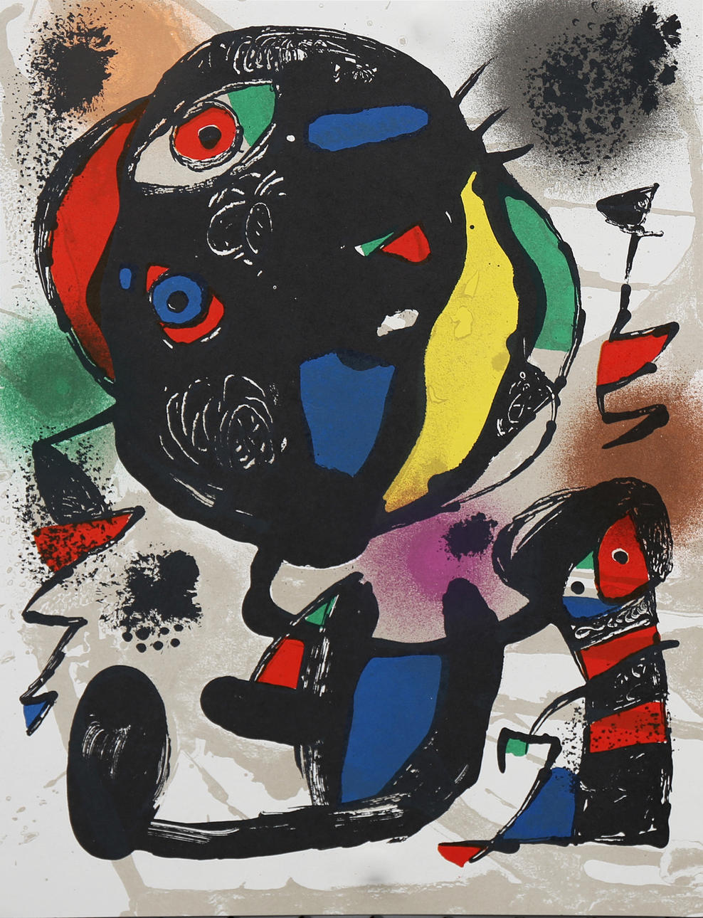 JOAN MIRÓ. ”Originallitografi V”.