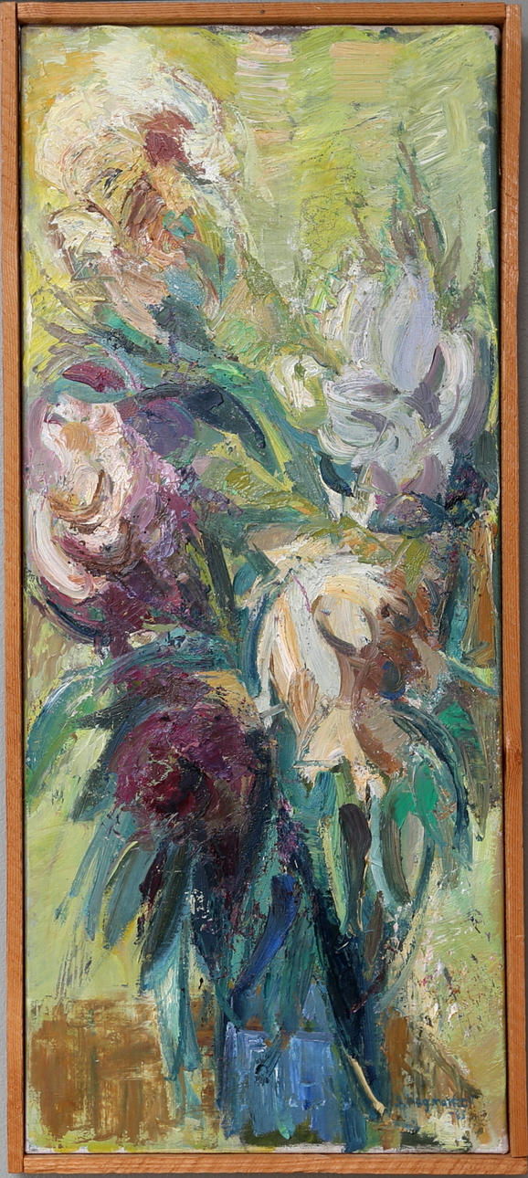 SVEN HAGSTRÖMER. Pioner, olja på duk, signerad o daterad S Hagströmer -65.