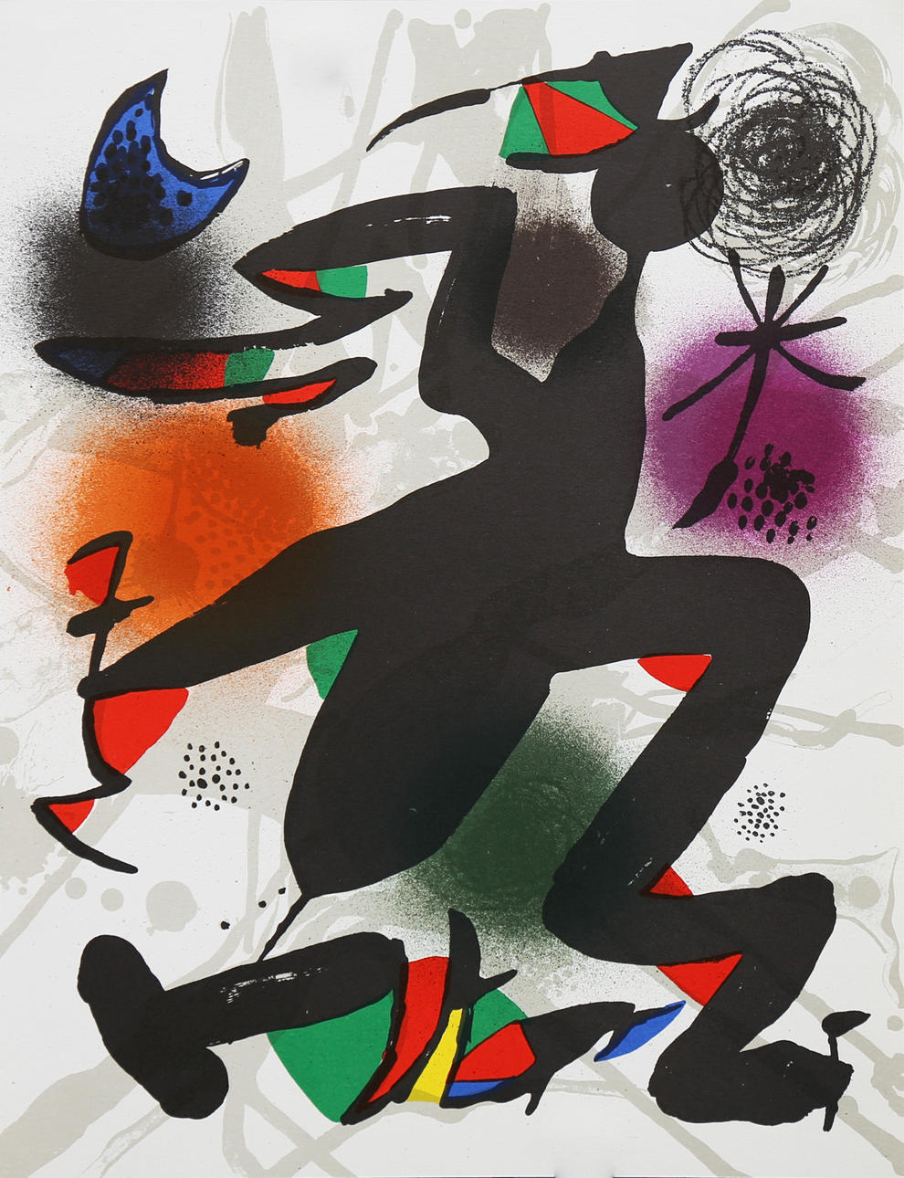 JOAN MIRÓ. "Original-Lithographie IV".
