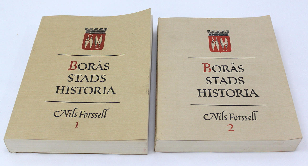 BÖCKER 2 stycken band, Borås stads historia.