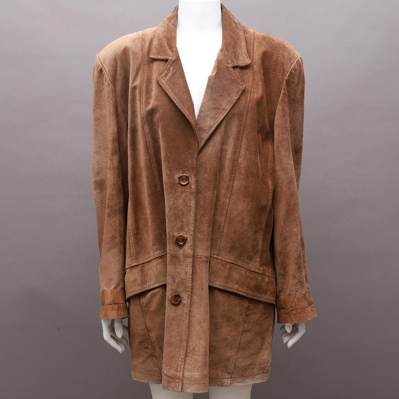 JACKE, Wildleder, Kenvelo-Leder, Größe 44.