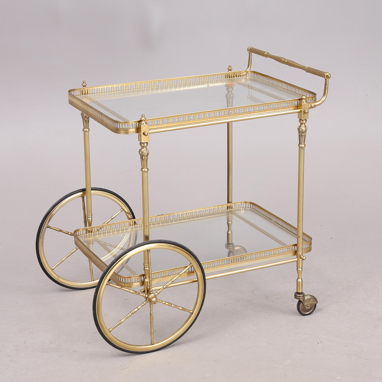 SERVERINGSVAGN, metall, glas, 1900-tal.