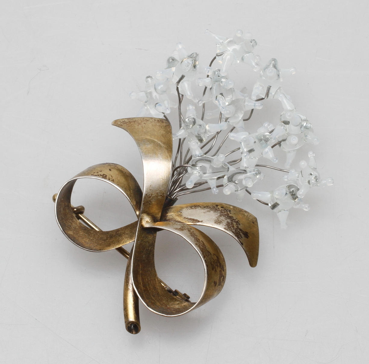 BROSCH, silver och glas, VET, Finland, 1952.
