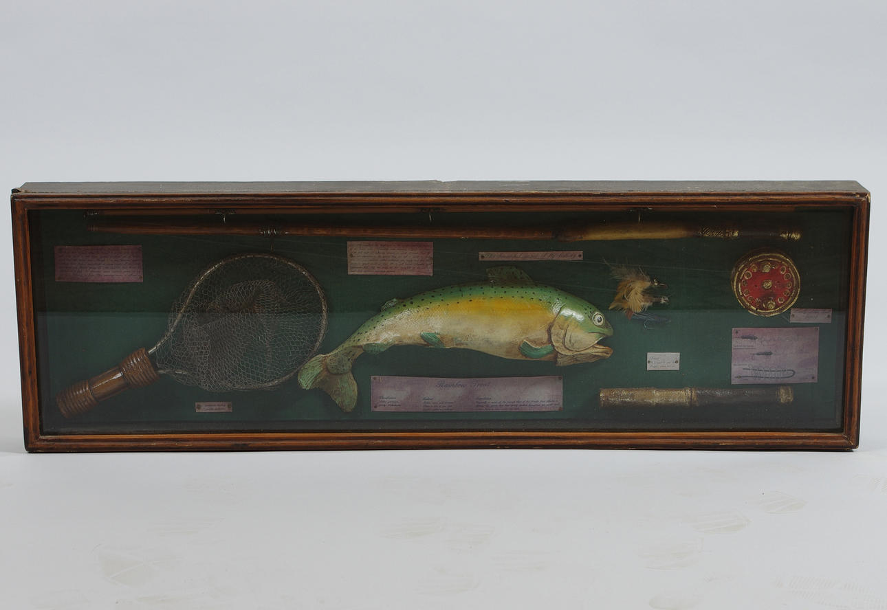 FISKETAVLA, inglasad.