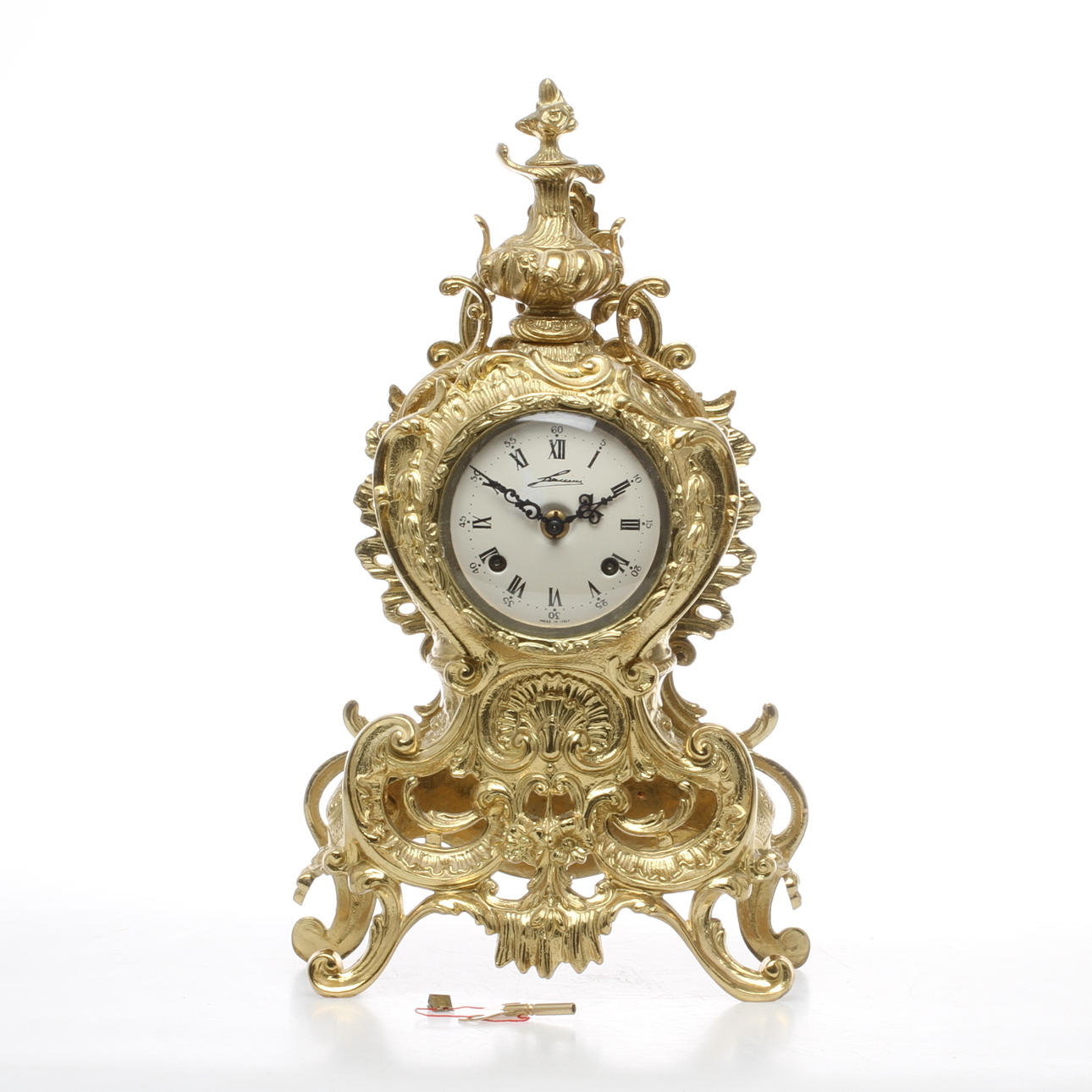 BORDSUR, mässing, rokokostil, Lancini, Italien, 1900-talets andra hälft.