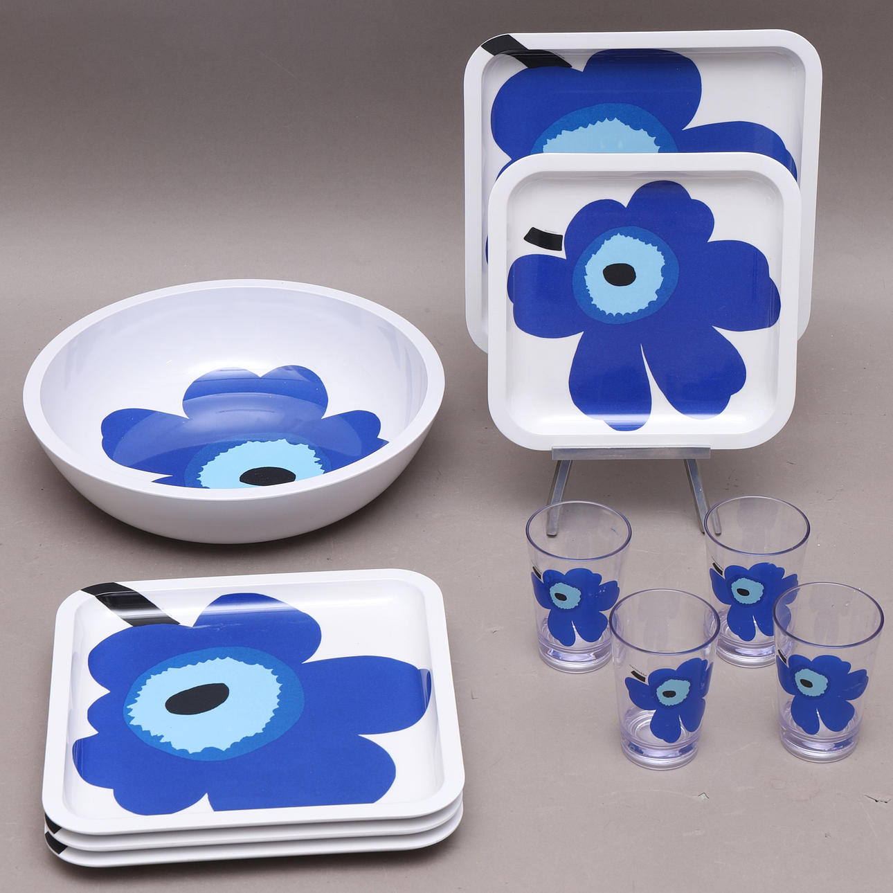 PICNIC SET, 10 pieces, melamine, Marimekko for Zak Designs