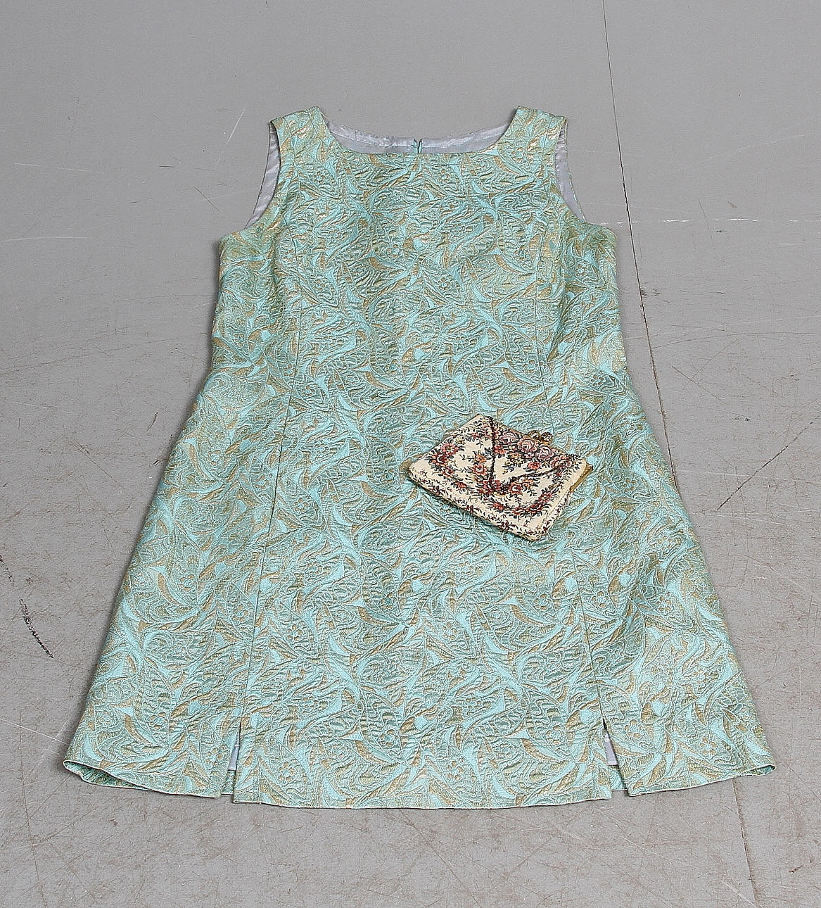 VINTAGE, Klänning, Rudholms, 1960-tal samt handväska.