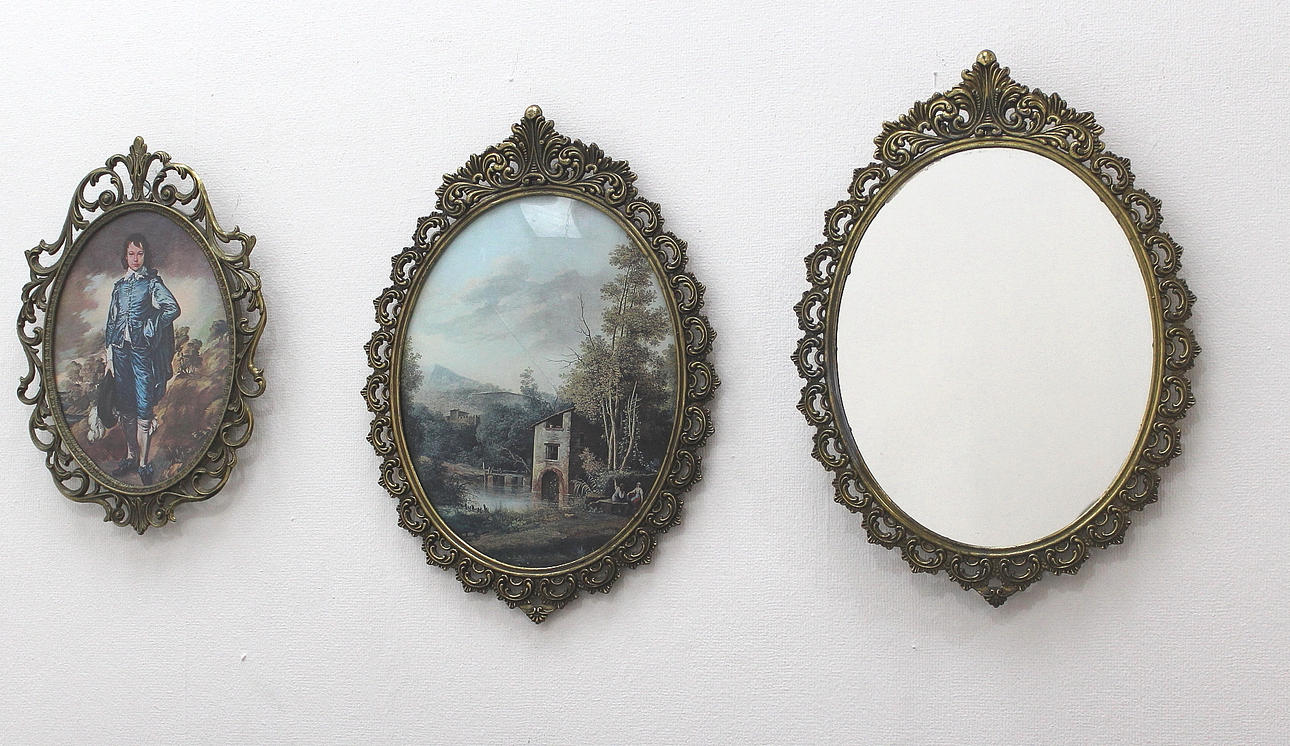 RAMAR 3 stycken av mässing.