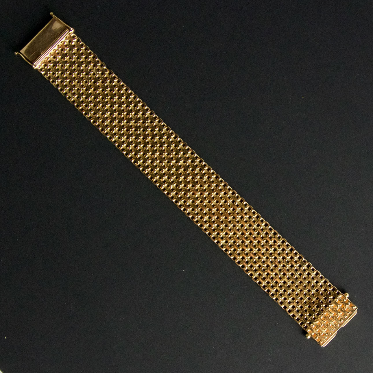 PULSERA, X-link, oro 18k, 1966, 48 gr.
