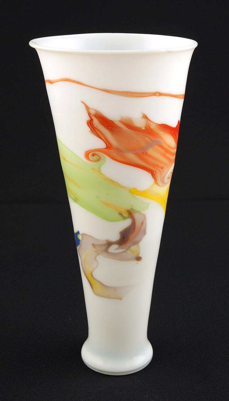 KOPP VAS. unik pjäs. Horst Müller-Litz, signerad ”HML” och daterad 1990.