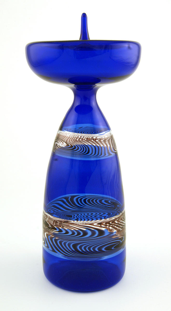 STOR LJUSSTAKE unik pjäs. Albrecht Greiner-Mai, signerad på botten och daterad (19) 92.