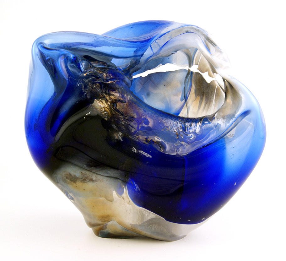 STORT GLASOBJEKT. unik pjäs. Jörg F. Zimmermann.