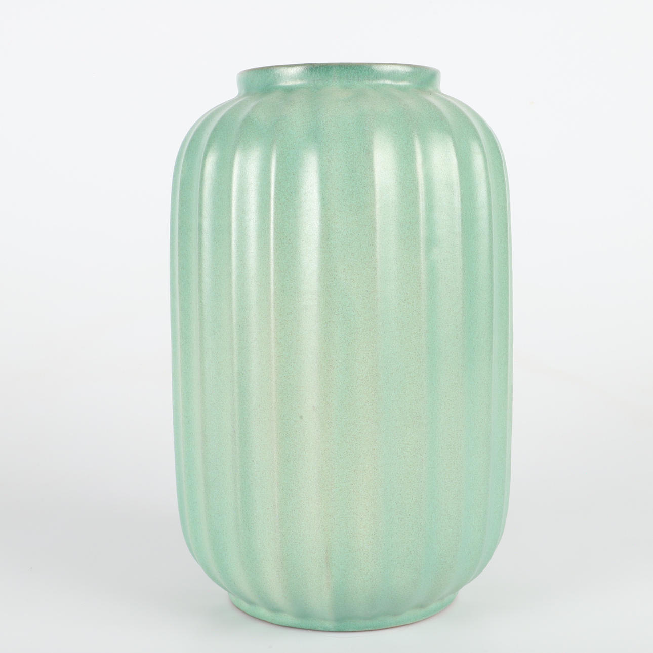 VAS, keramik, artdeco , Ekeby, grön glasyr.