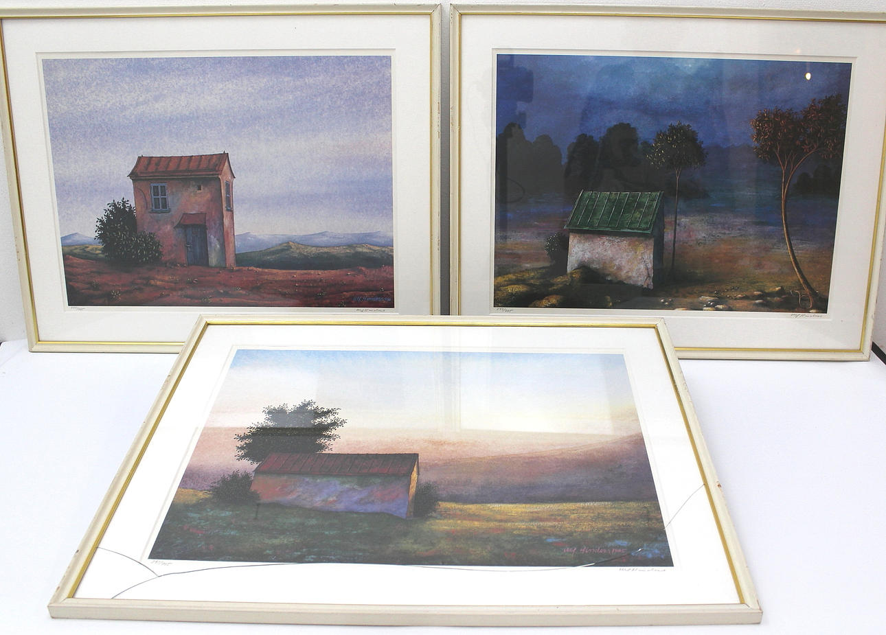 ULF HINDERS. litografier 3 st, signerade och numrerade.