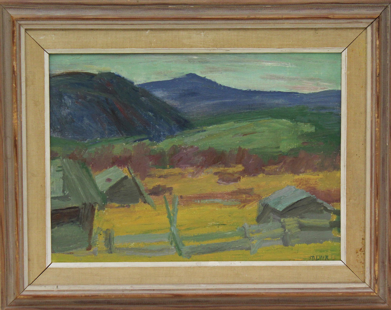 HERMAN TALVIK. Landskap. Olja på duk. Signerad Talvik.