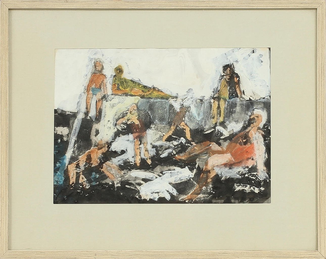 LENNART FRISK (1918-1991). Komposition. Blandteknik.