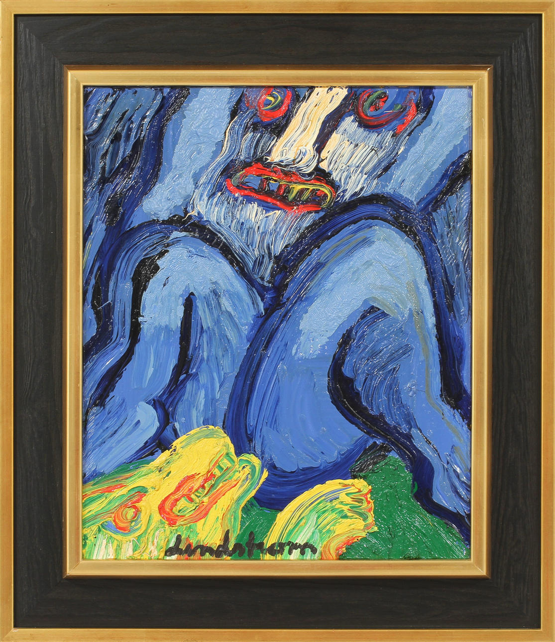 BENGT LINDSTRÖM (1925-2008). Olja på duk "Nomaden" omkring år 1976, signerad.