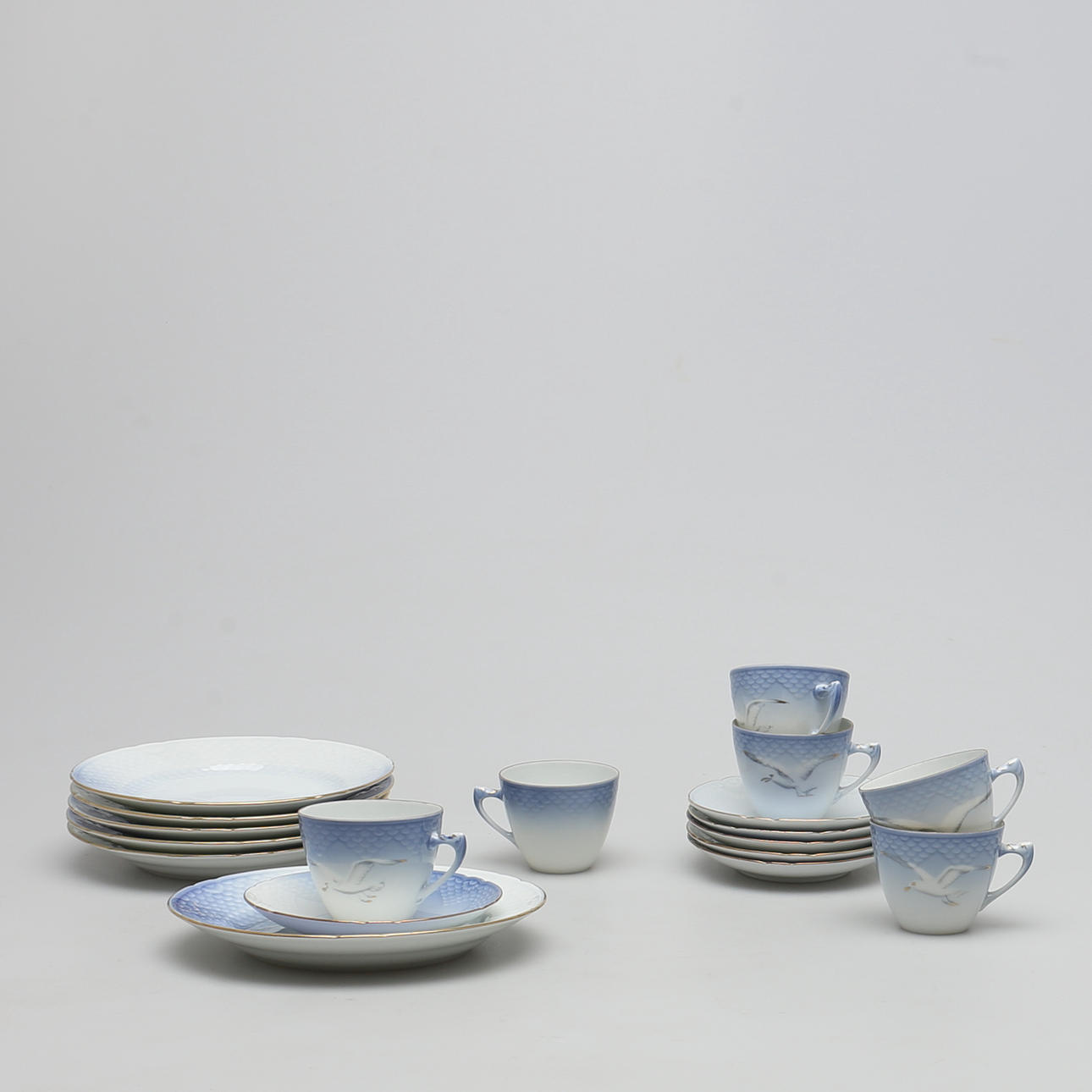 MOCCAKOPPAR MED FAT, 18 delar, Bing & Gröndal, Danmark.