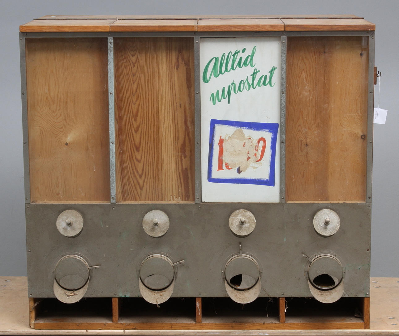 SPECERISKÅP, lanthandel-modell, 1900-talets mitt.