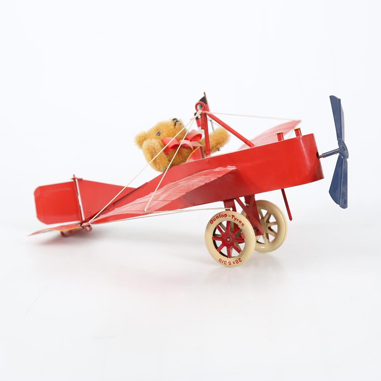 MODEL PLANE, sheet metal, marked NBM T+W, Germany.