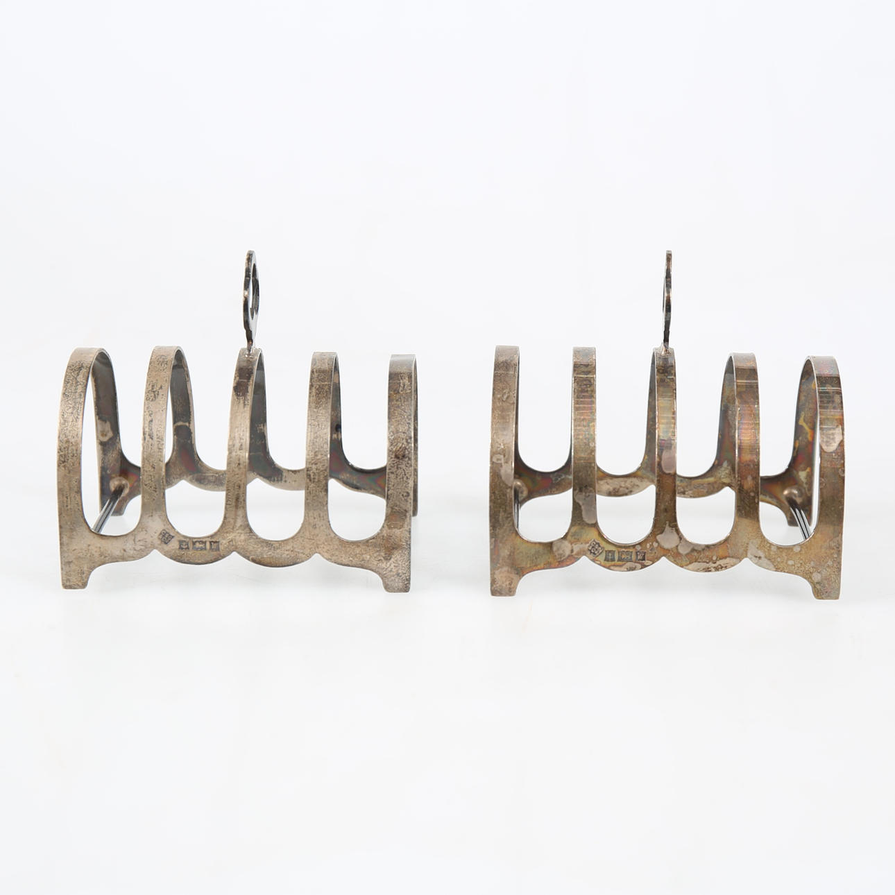 BREAD PAN, silver, a pair, England, 88.5 grams.