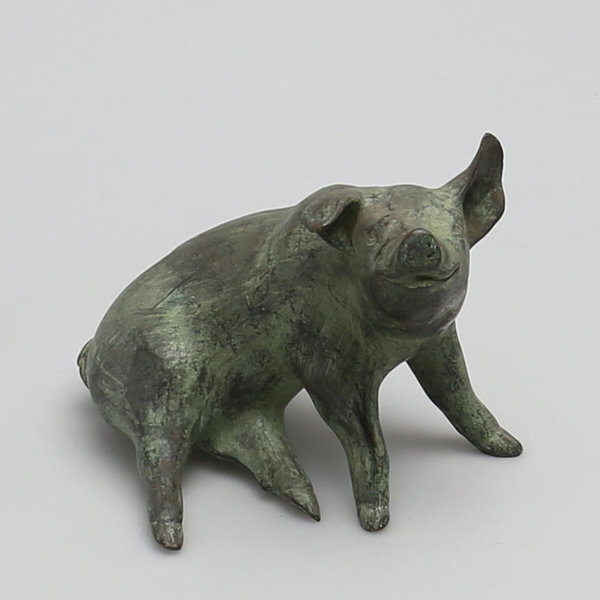 SKULPTUR, brons, gris.