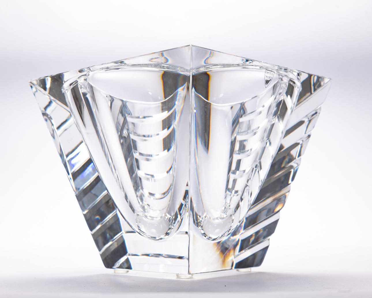 Orrefors, vase, glass, Sweden.