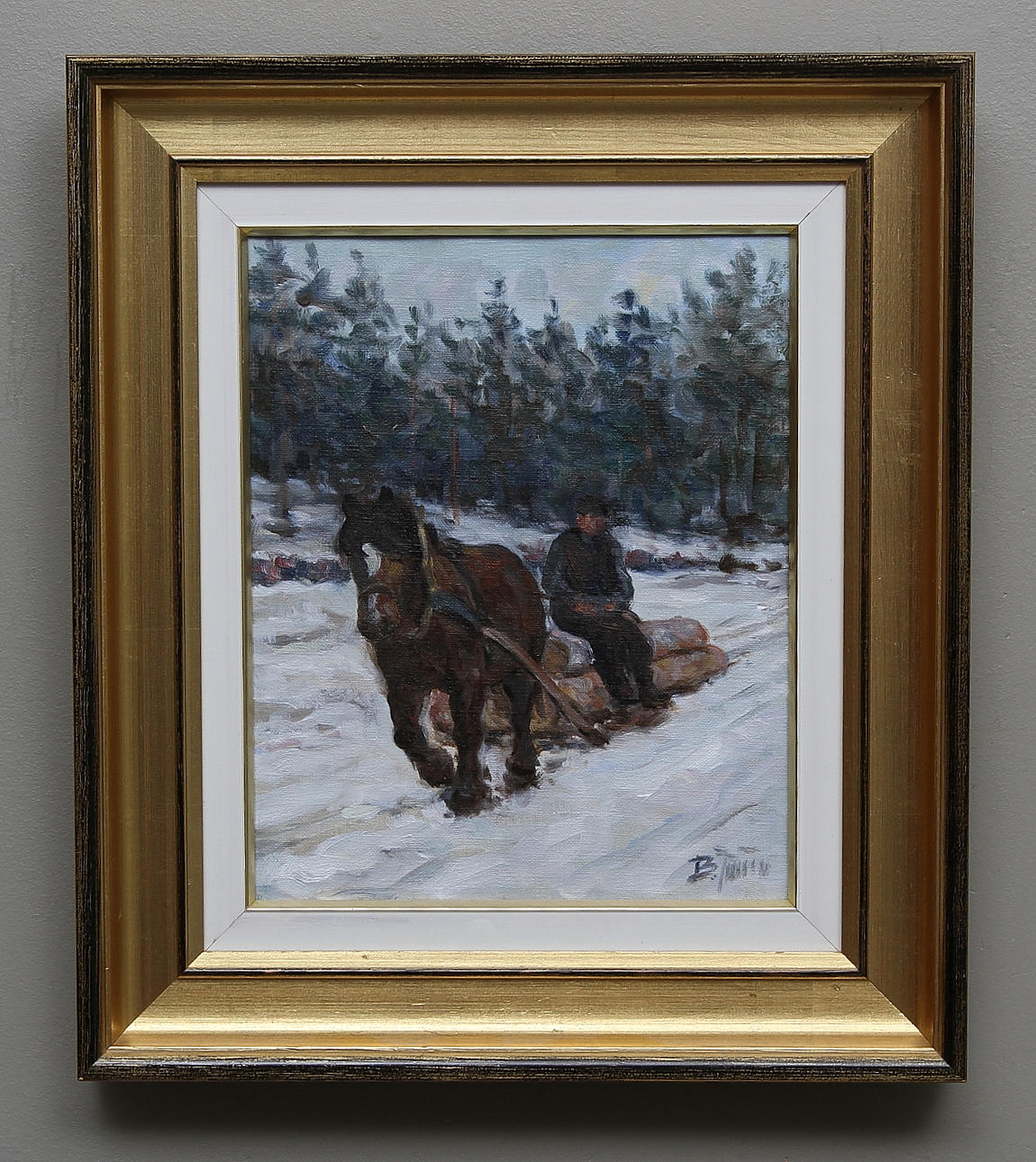 BROR JÖNSSON. Olja på duk. Signerad.