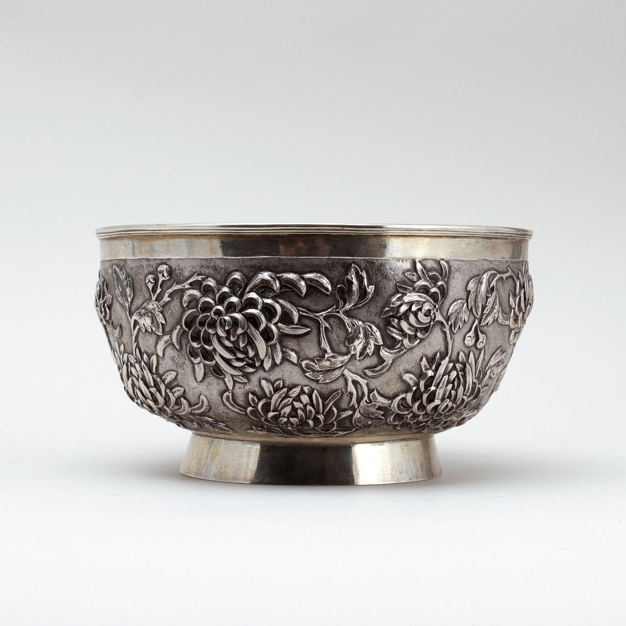 SKÅL, silver, Kina 1900-tal. Vikt ca 820 gram.